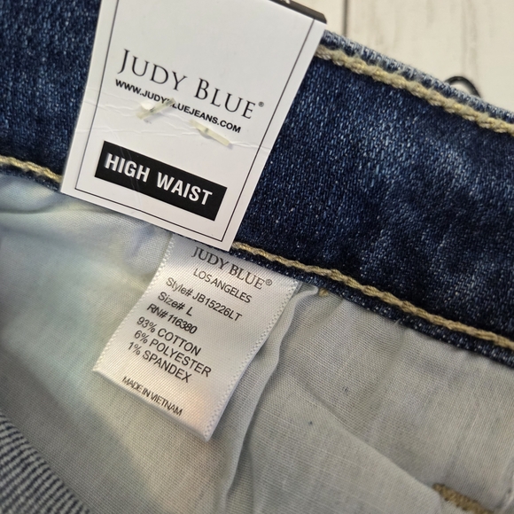 Judy Blue High Waist Denim Shorts - Picture 6 of 7